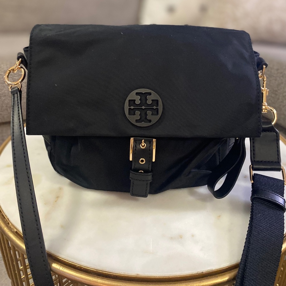 Tory Burch Tilda Nylon Crossbody - Black